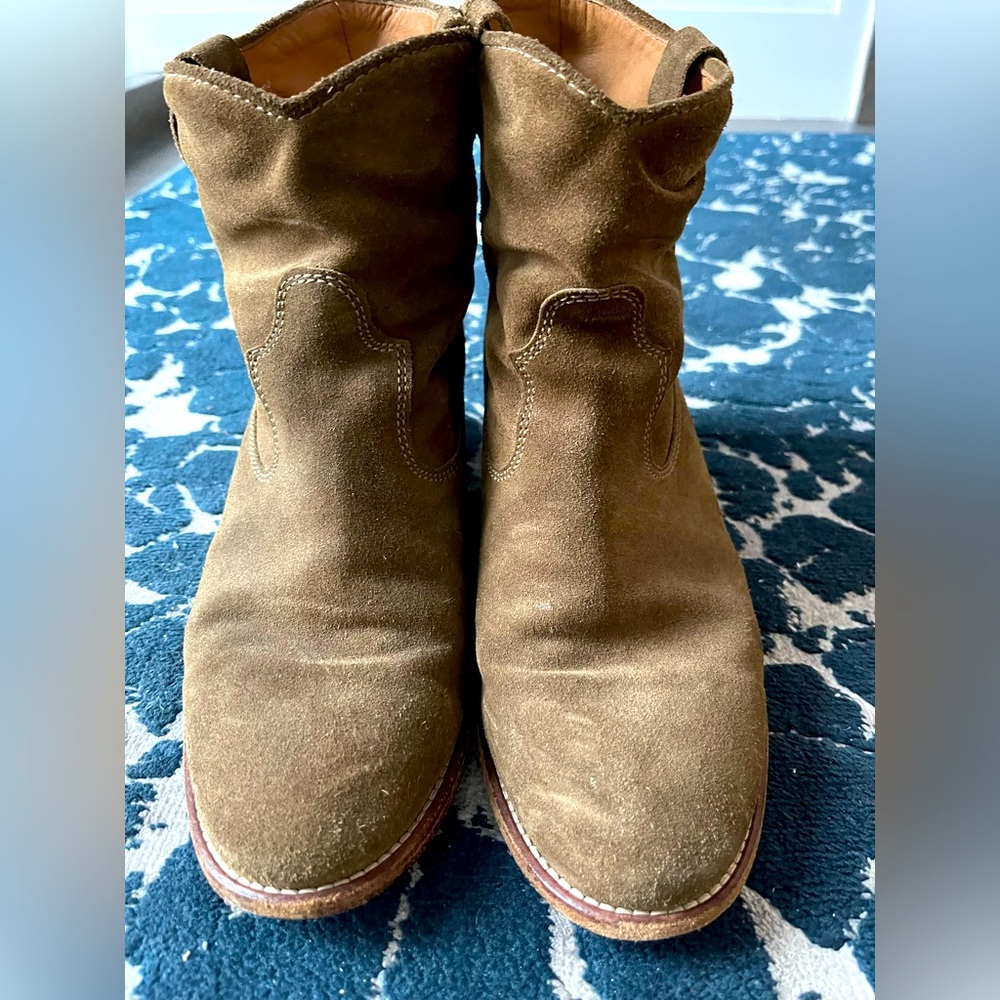 Isabel Marant suede brown booties size 40 used